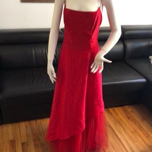 Red wedding dress